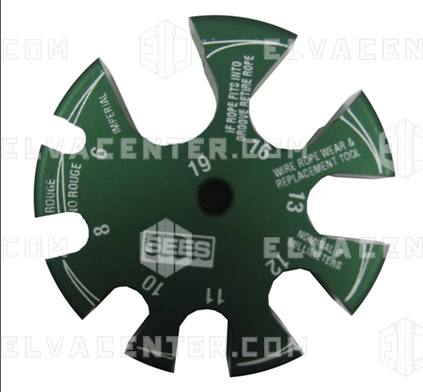 Elvacenter, metric wire measuring tool