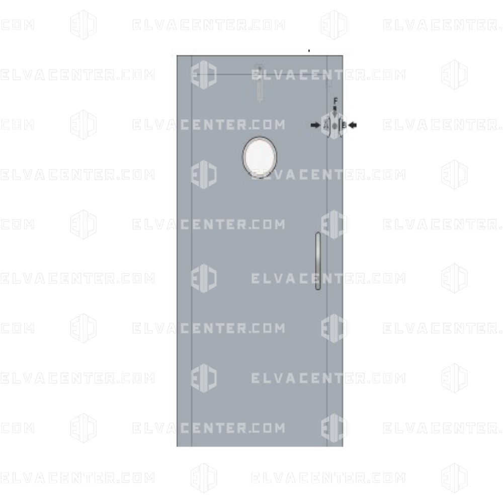 Manual swing door, passage 800x2000mm, left side hinge
