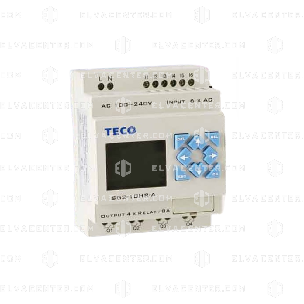 Teco Plr Teco, SG2 PLC, with display - 6 inputs - 4 relay outputs - 100 -> 240 V ...