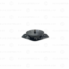 ETN, buffer spacer - ø 140 x 36 mm - oval base plate 215 x 150 - 2 holes ø 14mm - bout M16