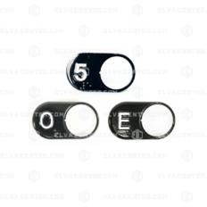 Sodimas, Chicklet Evolya – Gravur und mit/ohne Braille, bitte angeben