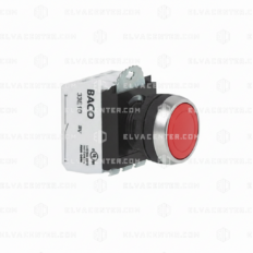 Baco, Push button - NO + NC - Red
