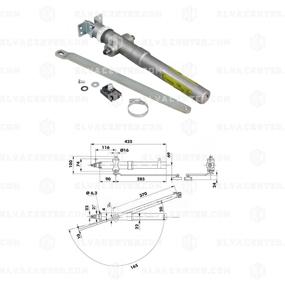 DICTATOR - Door closer/Door opener/Door pump for manual swing door - Left+Right - Soft