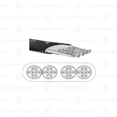 Draka, Flat travelling cable FLi-2YS(ST)(C)TH 4xEthernet CAT7 - cut to length - halogen-free