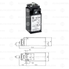 RS, limit switch - plunger - NO/NC