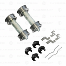 Complete set revolving wheels, for belts - 2 belts - Car (for Schindler 3300) - shaft without recess