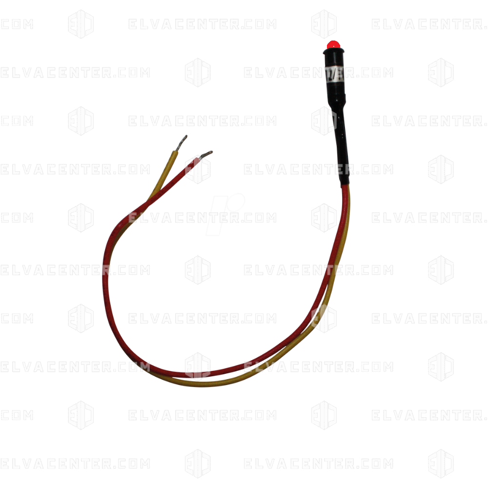 Barthelme, LED indicator light with cables - Red - 12 VDC (10 pcs)