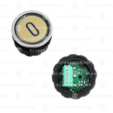 Push button - D2 IBE - "0" - 5-pin - green