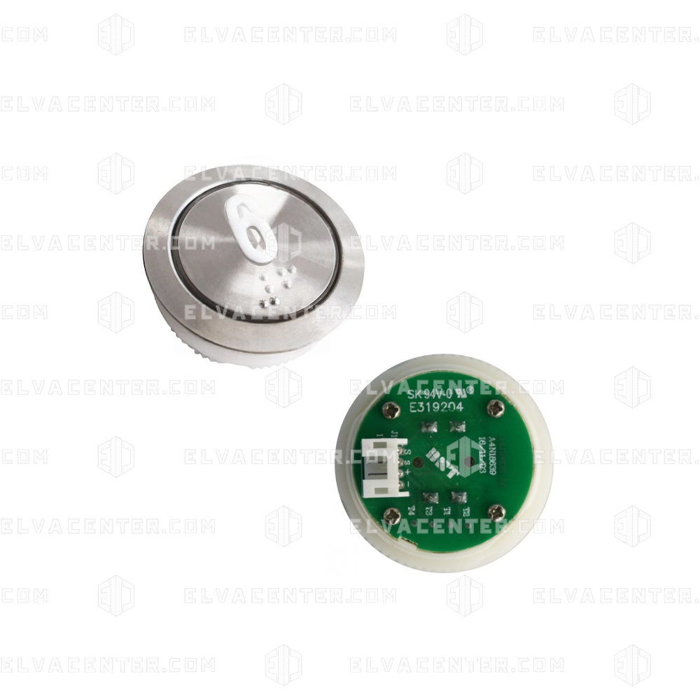 BST, Taster - Rot - Enor Otis Flat - Braille - 