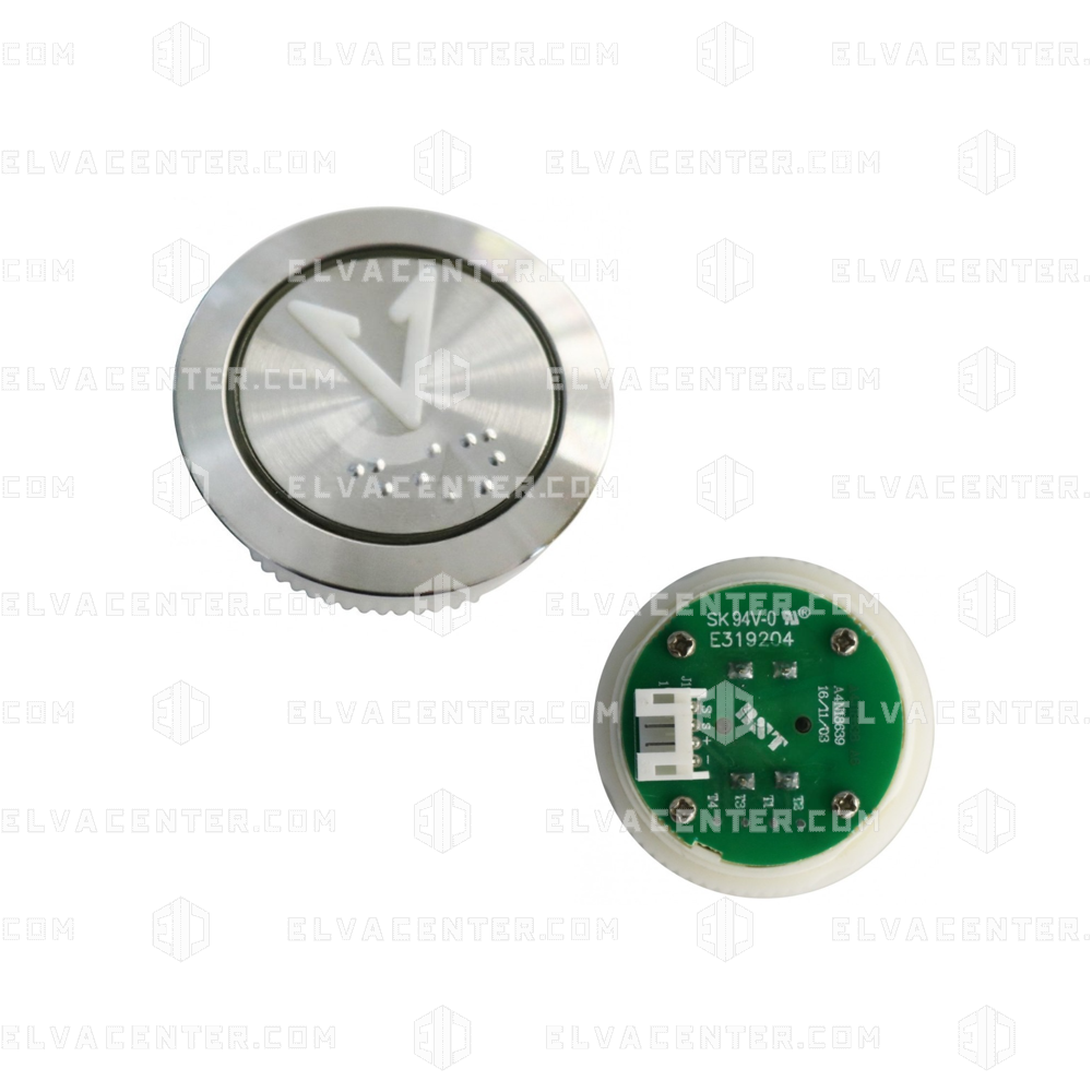 BST, Taster - Rot - Enor Otis Flat - Braille - 