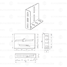 Fermator, Landing Door bracket / fixing bracket type V7 - set 5 pieces