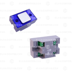 Push button Mac Puarsa- Compac T Halo Braille Blue Push 1C 24V - Mention engraving