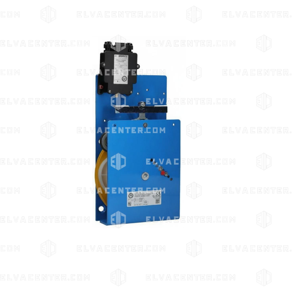 PFB, Speed governor: LX200 -  Ø 200 mm - Vn = 1,44-1.60 m/s - Vi = 2 m/s + remote reset 24Vdc