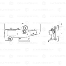 Fermator, Mounted lock model 210/10/40 - RIGHT