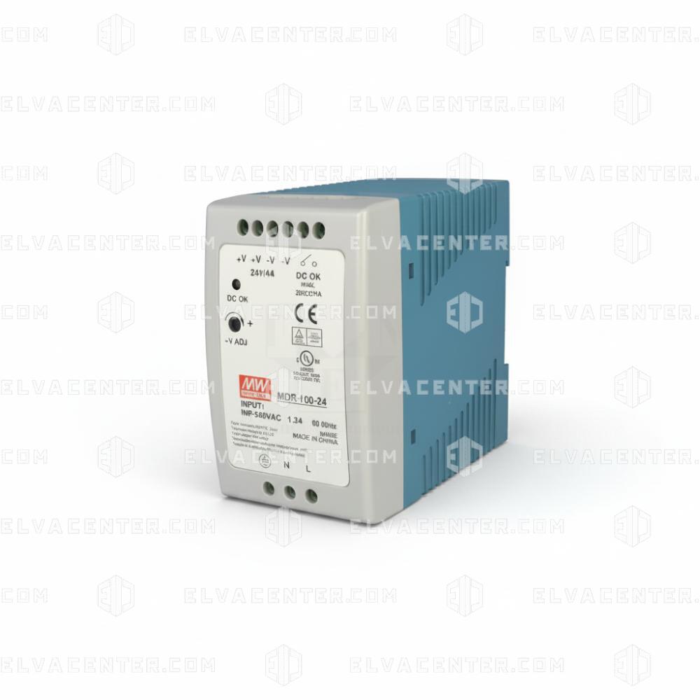 Mean Well, power supply MDR-100-24 - PSU Din rail - 230Vac / 24Vdc - 4 A