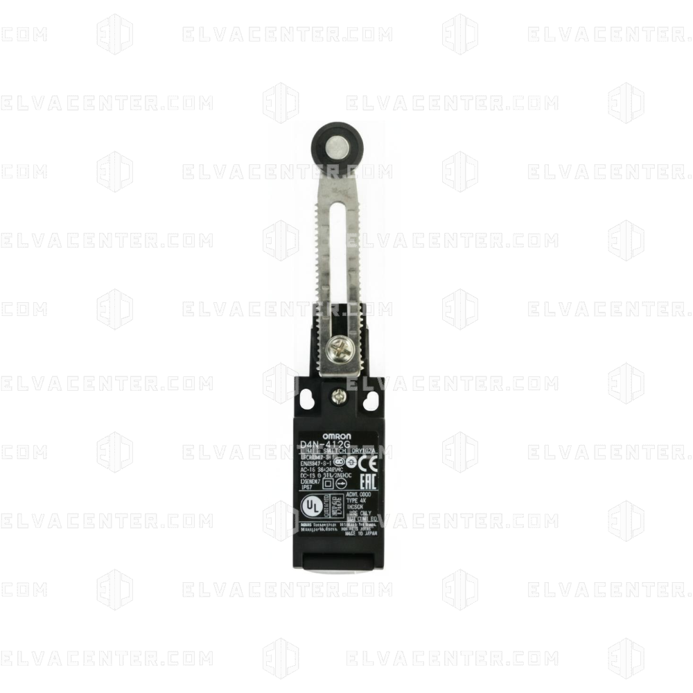 Omron, limit switch D4N-412G - NO+NC - adjustable roller lever - roller D 17,5mm