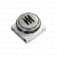 DMG, Macro round push button - DOOR CLOSE  - INCL Minimicroswitch - 2NO/NC - 12/24V - red