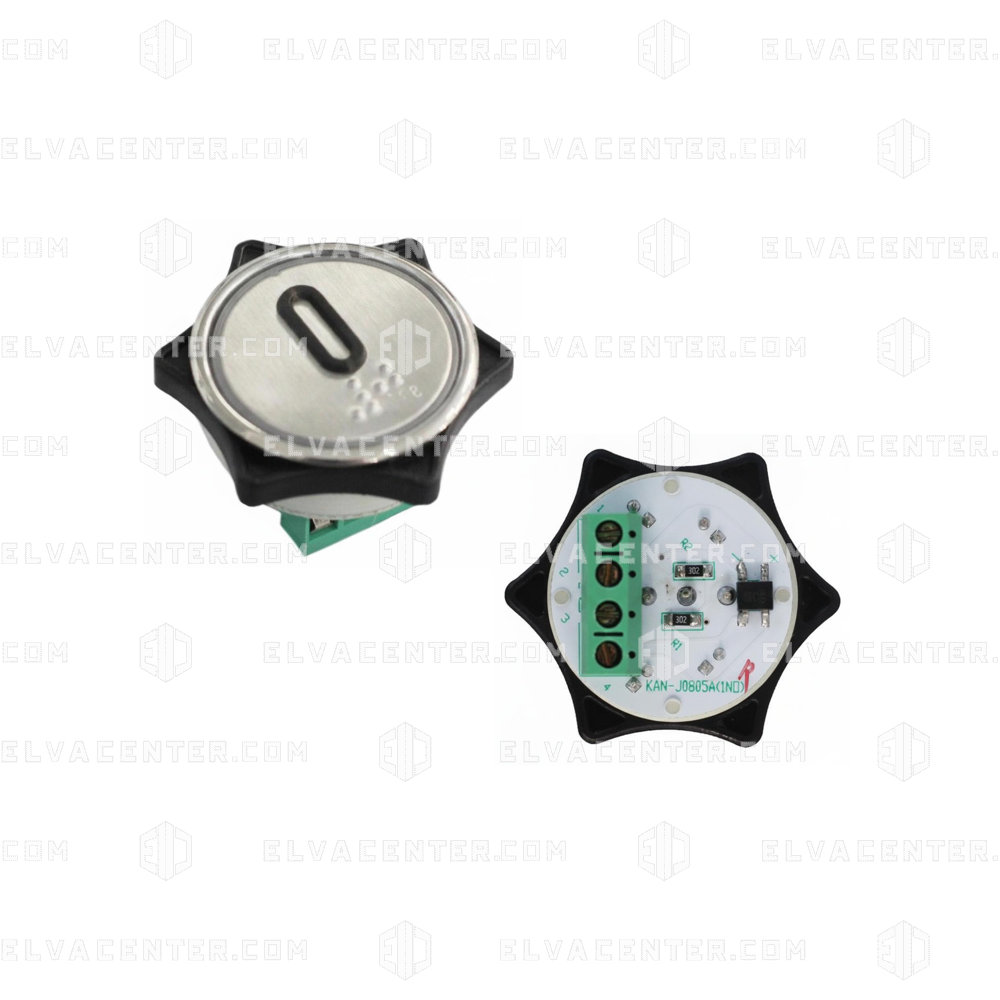 HUNTER, PUSH BUTTON - MD-7 1NO - 24V - RED - 