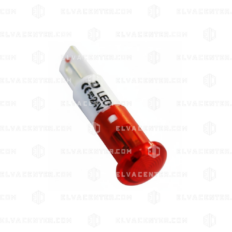Orona, red led pilot light - 24Vdc - Faston 2,8