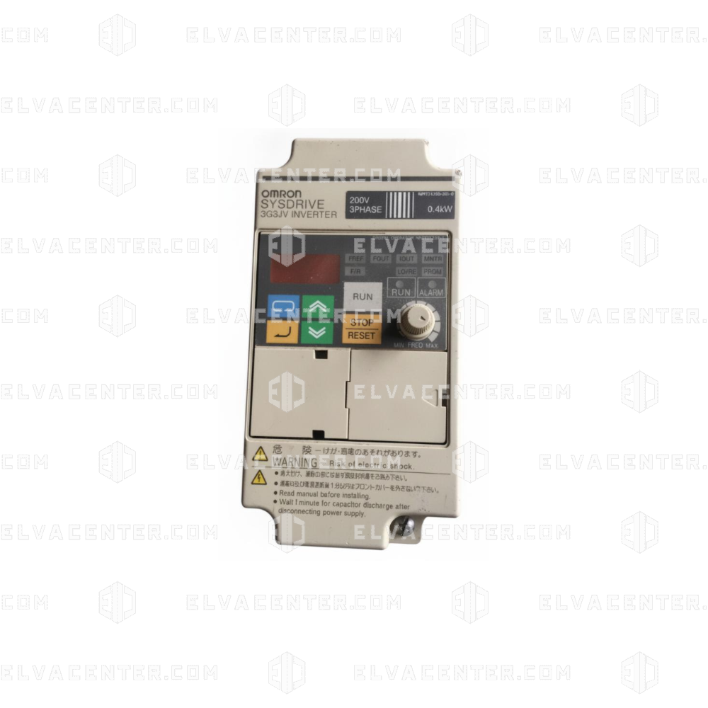 Omron, 3G3JV-A2004 - SysDrive - 200-230 Vac input - 0,4kW - Output 3A/400Hz