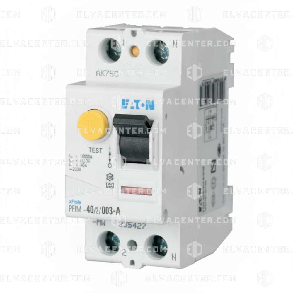 Eaton, Earth Leakage Circuit Breaker (RCD) PFIM-40/2/003-A-MB – 2-pole – 40A – 30mA – Type A