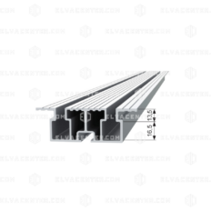Fermator, Aluminiumschwelle – H 90mm – Nut 8mm –PL 900 mm - L 1390mm - T2- C4 Kabinen- und Etagentür