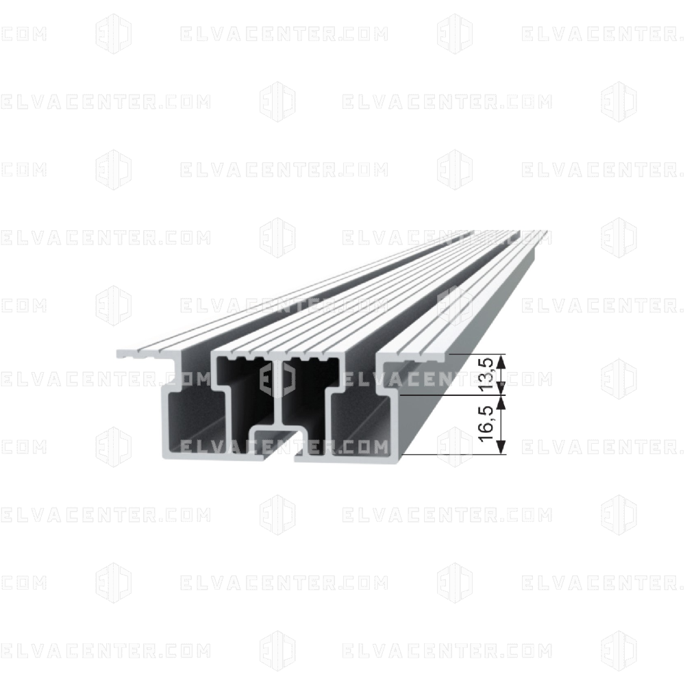 Fermator, Aluminiumschwelle – H 90mm – Nut 8mm –PL 900 mm - L 1390mm - T2- C4 Kabinen- und Etagentür