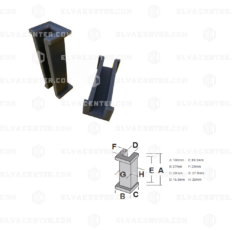 ETN, leader shoe, 16 mm - with collar - 90 x 27.5 x 26 - for ao Otis