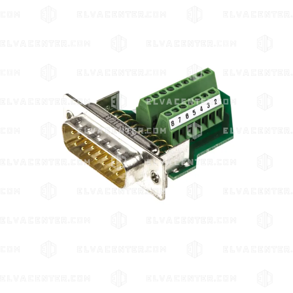 D-SUB, connector (male) - 15-pole